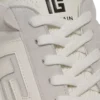 Balmain Swan suede and smooth leather trainers