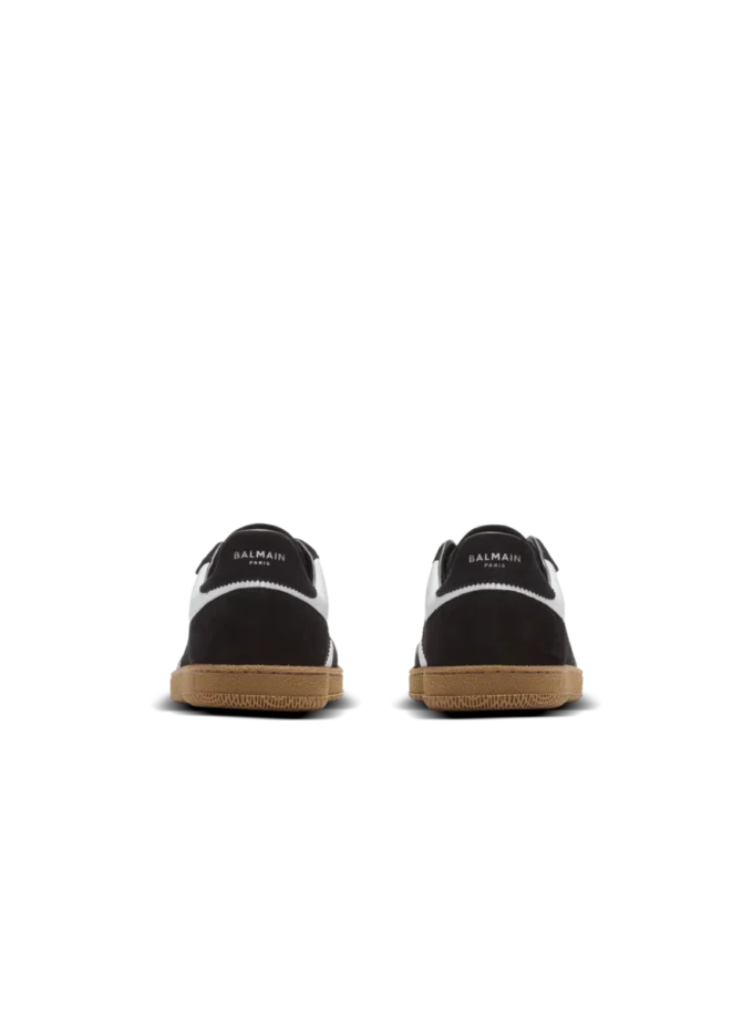 Balmain Swan trainers in calfskin and suede Balmain Swan trainers in calfskin and suede