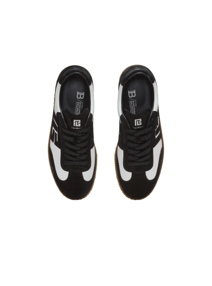 Balmain Swan trainers in calfskin and suede Balmain Swan trainers in calfskin and suede