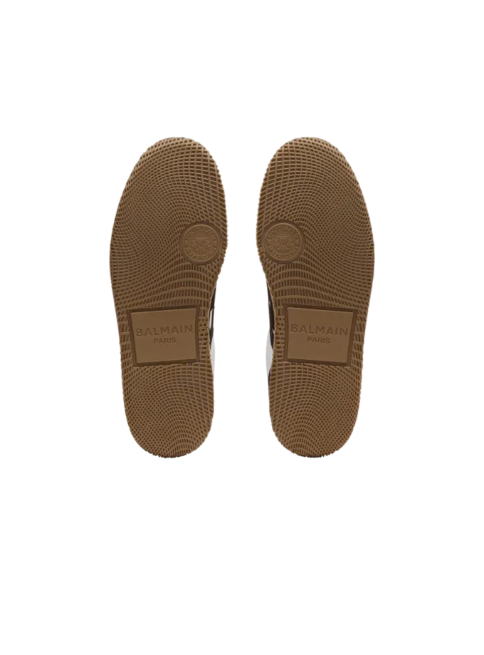 Balmain Swan trainers in calfskin and suede Balmain Swan trainers in calfskin and suede