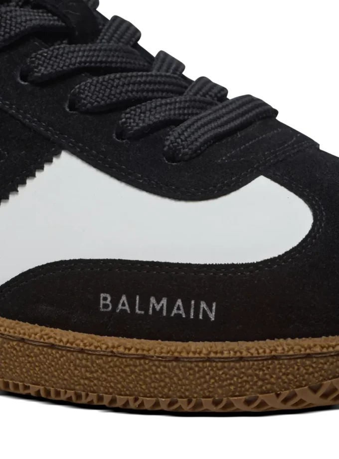 Balmain Swan trainers in calfskin and suede Balmain Swan trainers in calfskin and suede