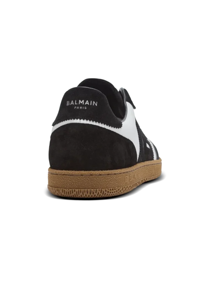 Balmain Swan trainers in calfskin and suede Balmain Swan trainers in calfskin and suede