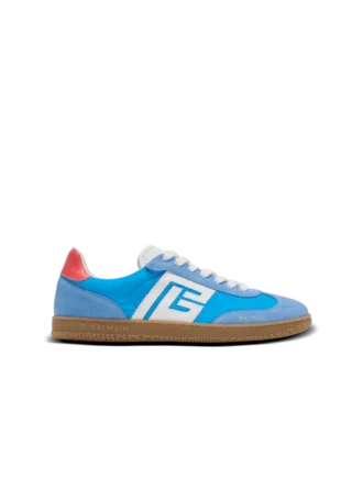 Balmain Swan trainers in leather, suede and nylon