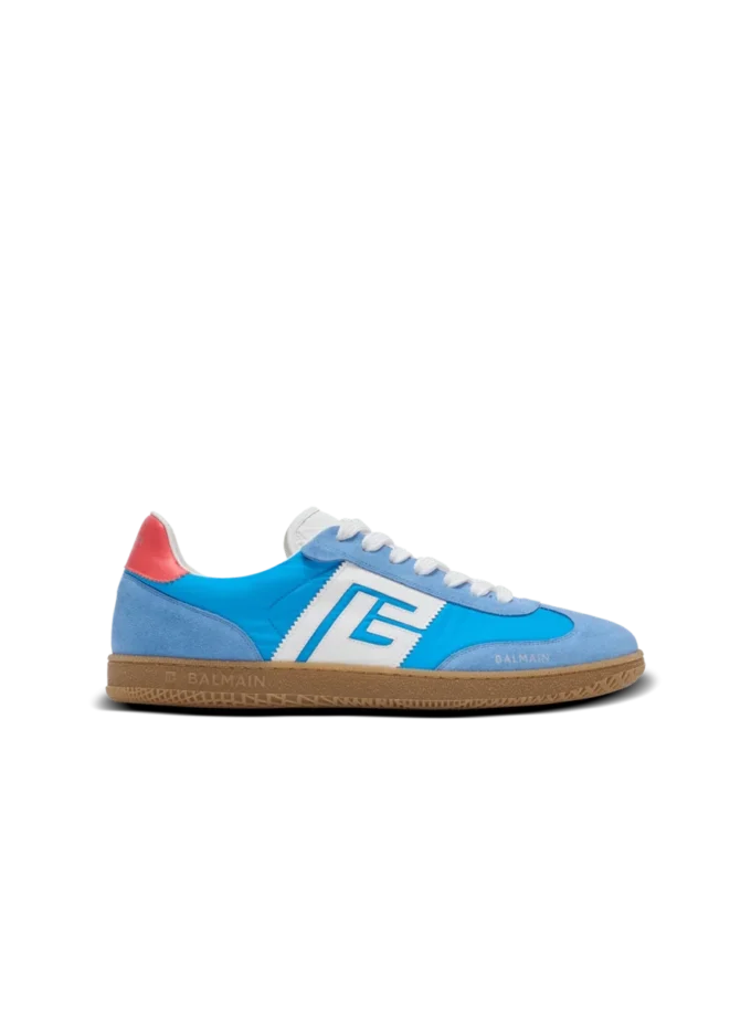 Balmain Swan trainers in leather, suede and nylon Balmain Swan trainers in leather, suede and nylon