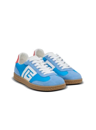 Balmain Swan trainers in leather, suede and nylon