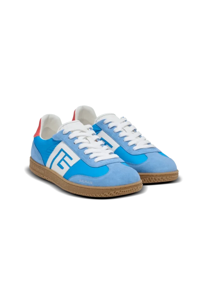 Balmain Swan trainers in leather, suede and nylon Balmain Swan trainers in leather, suede and nylon