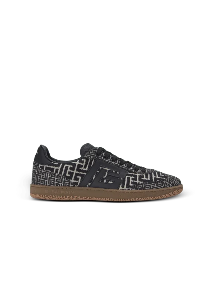 Balmain Swan trainers in PB Labyrinth jacquard