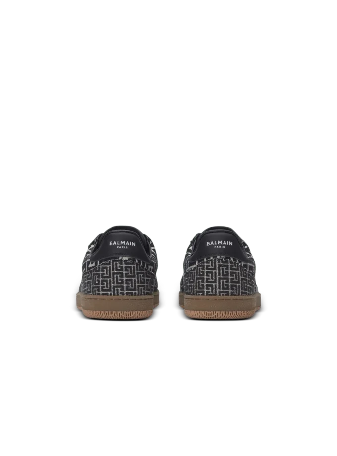 Balmain Swan trainers in PB Labyrinth jacquard
