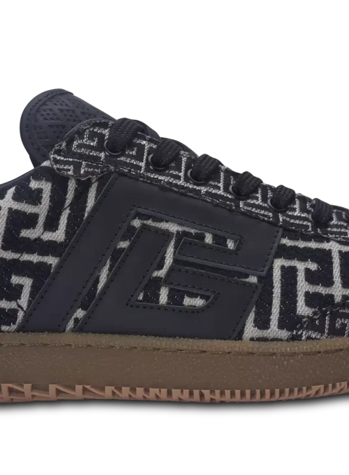 Balmain Swan trainers in PB Labyrinth jacquard