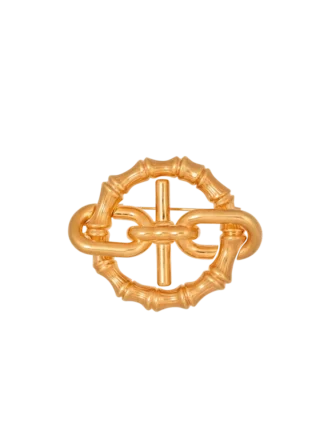 Bamboo Sync brooch