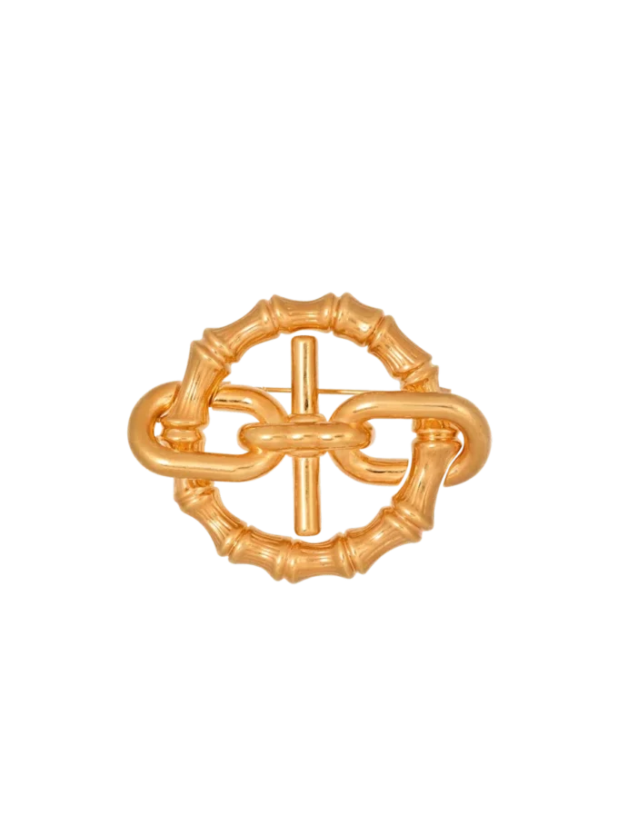 Bamboo Sync brooch