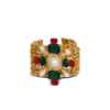 Baroque bracelet with chains and beads