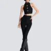 Baroque pattern buttoned top Baroque pattern buttoned top
