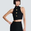 Baroque pattern buttoned top Baroque pattern buttoned top