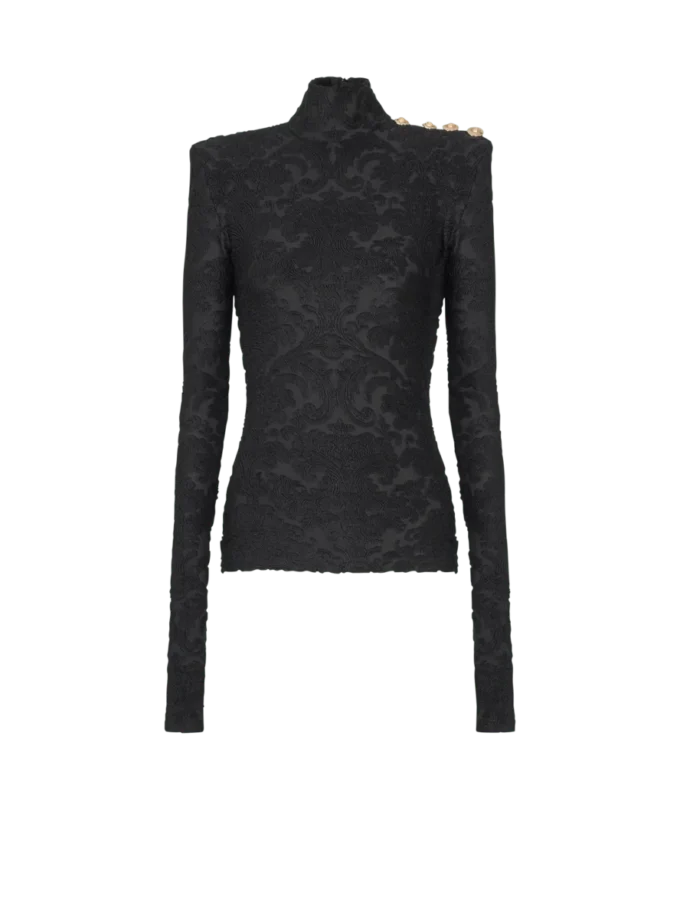 Baroque pattern long-sleeved top Baroque pattern long-sleeved top