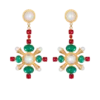 Baroque pendant earrings