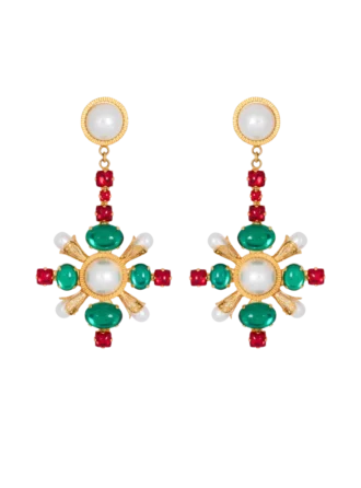 Baroque pendant earrings