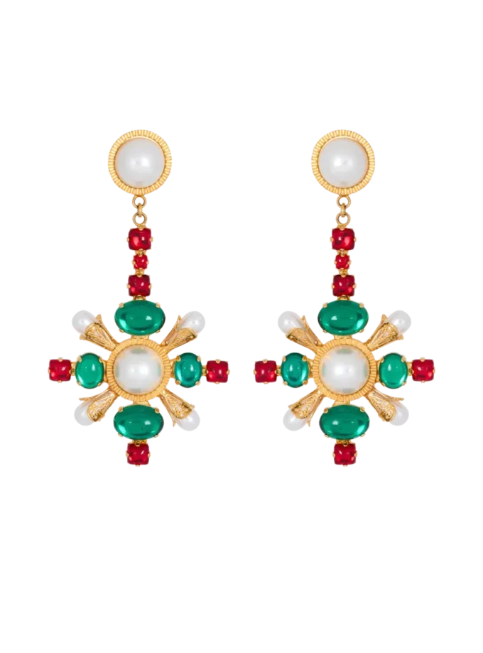 Baroque pendant earrings