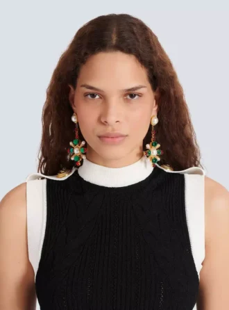 Baroque pendant earrings
