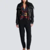 Belted plaid tweed jacket Belted plaid tweed jacket
