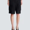 Bermuda shorts in grain de poudre wool