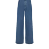 Blue denim wide-leg jeans