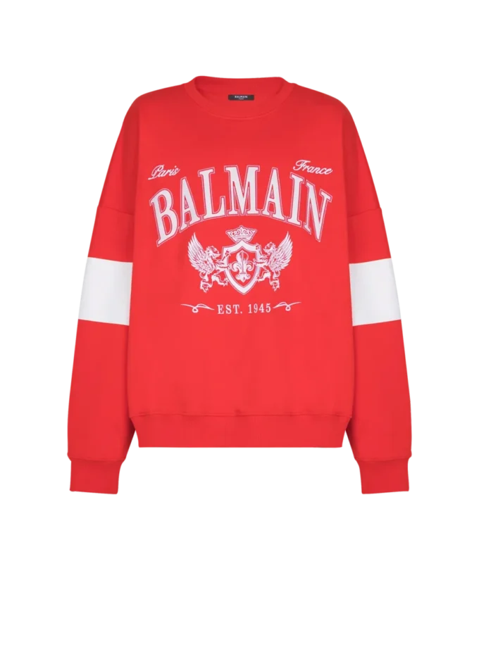 Boxy Balmain College sweatshirt
