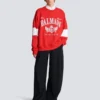 Boxy Balmain College sweatshirt