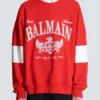 Boxy Balmain College sweatshirt