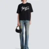 Boxy T-shirt with Balmain Paris Brush print