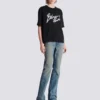 Boxy T-shirt with Balmain Paris Brush print