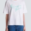 Boxy T-shirt with Balmain Paris Brush print