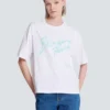 Boxy T-shirt with Balmain Paris Brush print