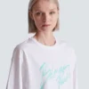 Boxy T-shirt with Balmain Paris Brush print