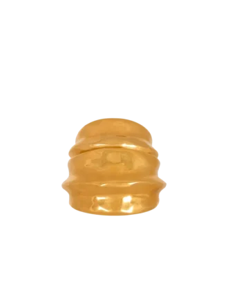 Brass bamboo cuff