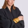Brass bamboo cuff
