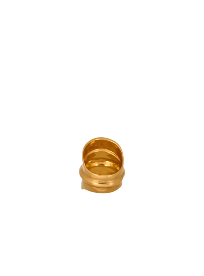 Brass bamboo ring
