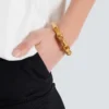 Brass bamboo Sync bracelet
