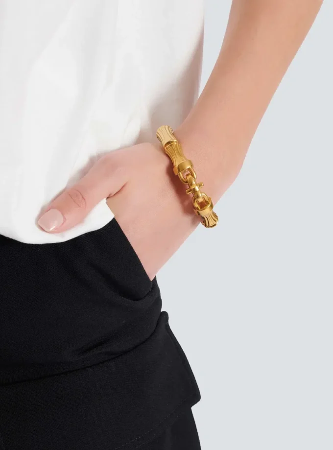 Brass bamboo Sync bracelet