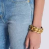 Brass chain bracelet
