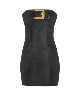 Bustier dress with belt detail
