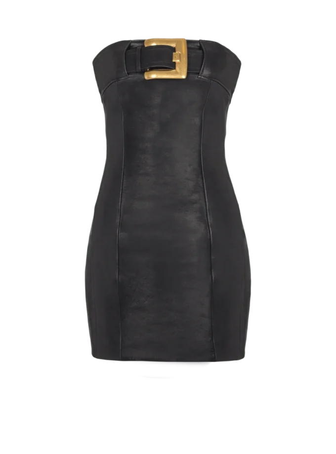 Bustier dress with belt detail