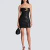 Bustier dress with belt detail