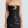 Bustier dress with belt detail
