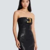 Bustier dress with belt detail