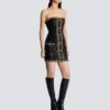 Bustier dress with sequin embroidery Bustier dress with sequin embroidery