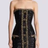 Bustier dress with sequin embroidery Bustier dress with sequin embroidery