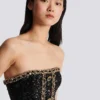 Bustier dress with sequin embroidery Bustier dress with sequin embroidery