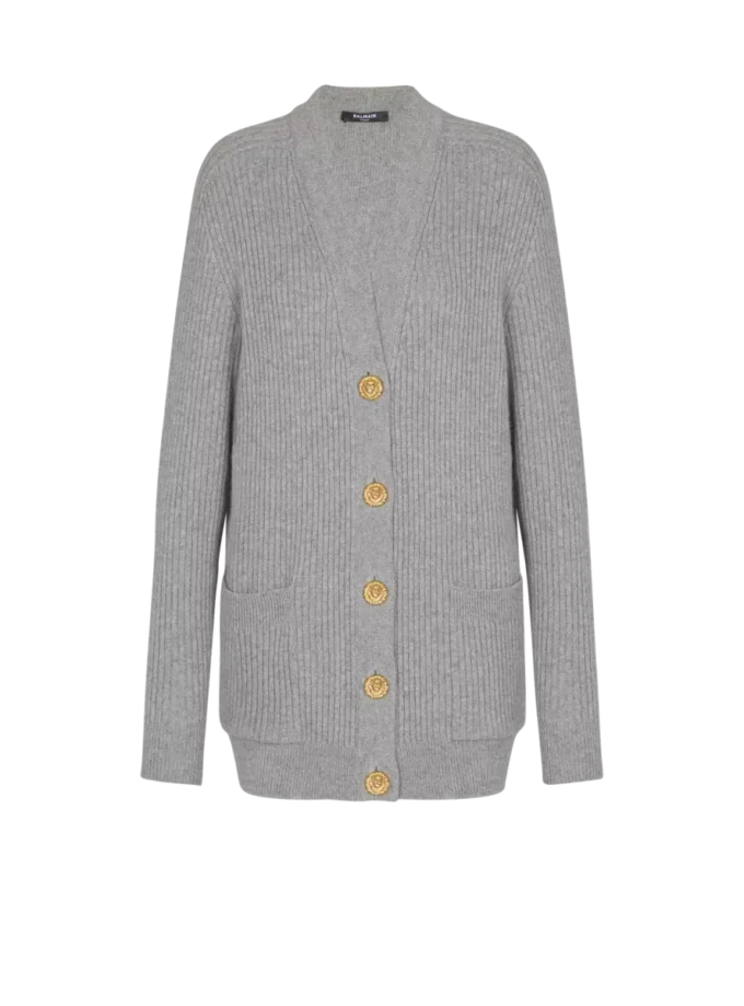 Buttoned cashmere cardigan Buttoned cashmere cardigan