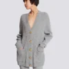 Buttoned cashmere cardigan Buttoned cashmere cardigan